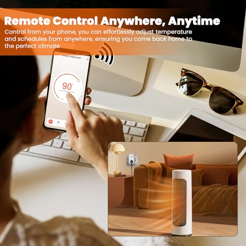 2023 Smart WiFi Heating Cooling Thermostat Outlet Alexa Google
