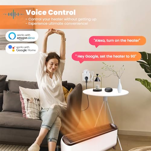 2023 Smart WiFi Heating Cooling Thermostat Outlet Alexa Google