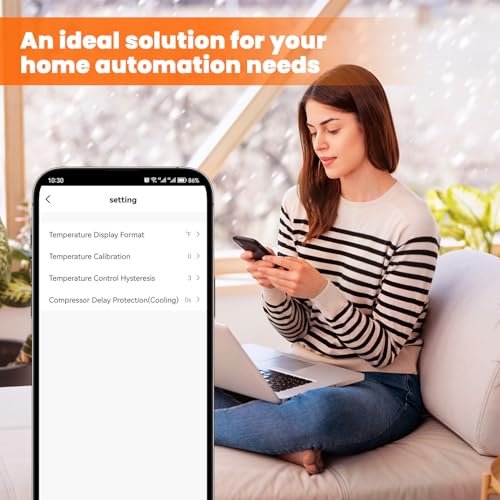 2023 Smart WiFi Heating Cooling Thermostat Outlet Alexa Google