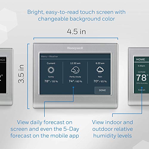 Renewed Honeywell Smart Color Thermostat with Alexa Integration
