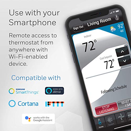 Renewed Honeywell Smart Color Thermostat with Alexa Integration