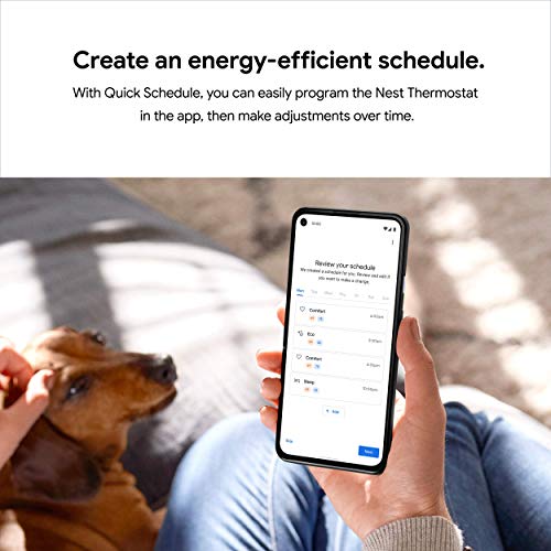 Programmable Wifi Nest Thermostat for Home - Charcoal