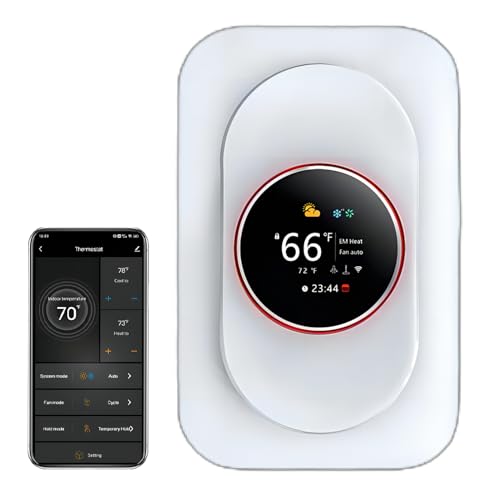 WiFi Smart Thermostat for Heat Pump, Compatible with Alexa