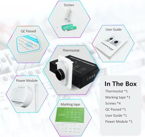 WiFi Smart Thermostat for Heat Pump, Compatible with Alexa