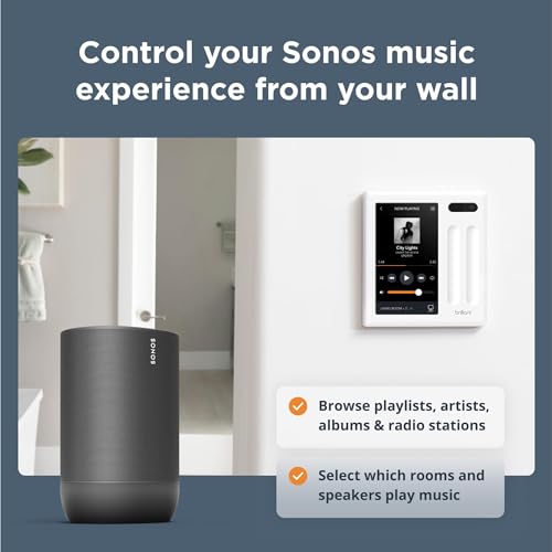 Touchscreen Smart Home Control Panel for Lighting & Music