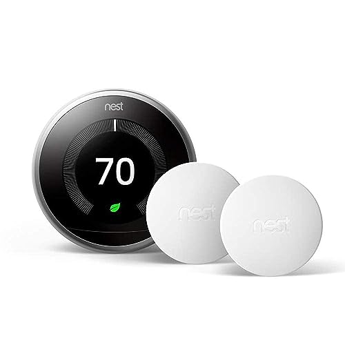 Google Nest 3rd Gen Learning Thermostat with 2 Sensors