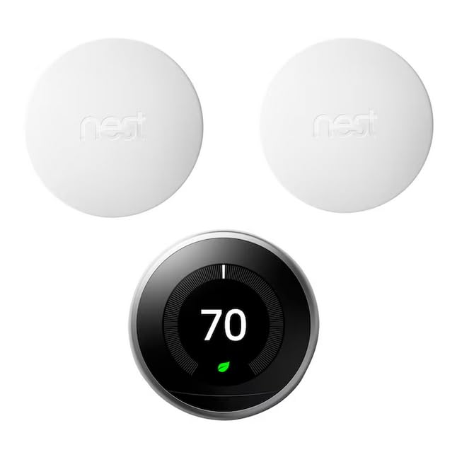 Google Nest 3rd Gen Learning Thermostat with 2 Sensors