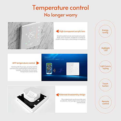 Smart WiFi Thermostat Controller for Water Heating - Black