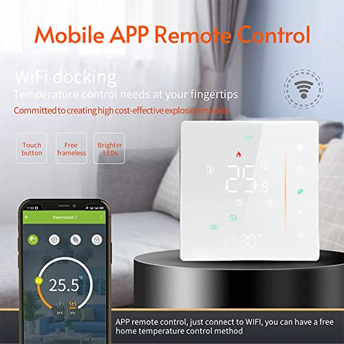 Smart WiFi Thermostat Controller for Water Heating - Black