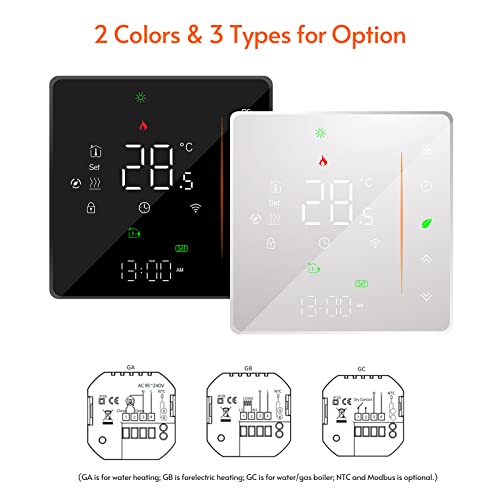 Smart WiFi Thermostat Controller for Water Heating - Black
