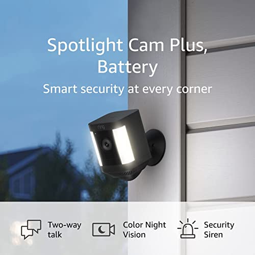 2022 Release: Ring Spotlight Cam Plus in Black