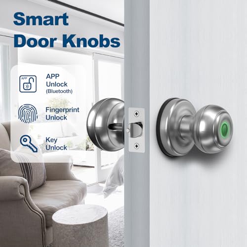Fingerprint Smart Door Knob with App Control