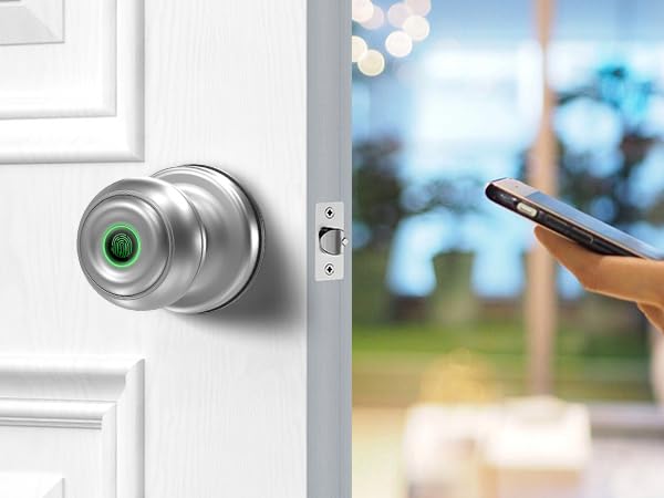 Fingerprint Smart Door Knob with App Control