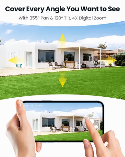 ieGeek Wireless Outdoor Security Camera System with AI