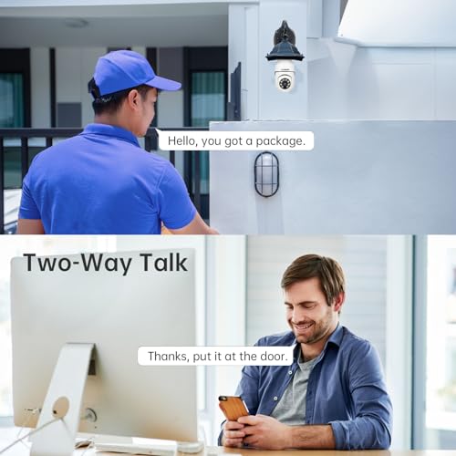 WESECUU Light Bulb Camera - 5G WiFi, 2K Vision, Alexa-Compatible