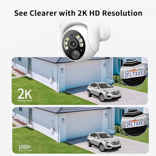 SEHMUA Wireless Outdoor Security Cameras - 2 Pack