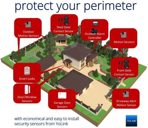 YoLink Outdoor Security Siren & Alarm Controller Kit