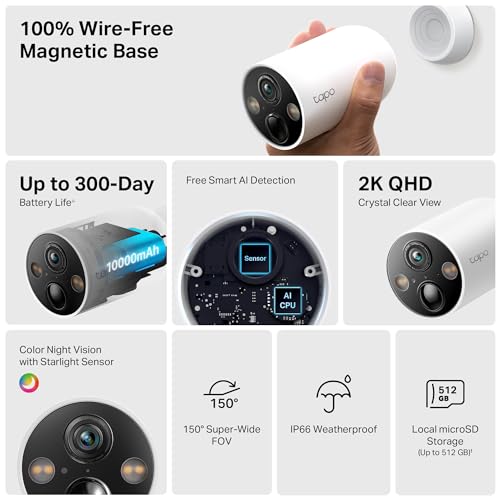 TP-Link Tapo Wire-Free 2K Smart Security Camera