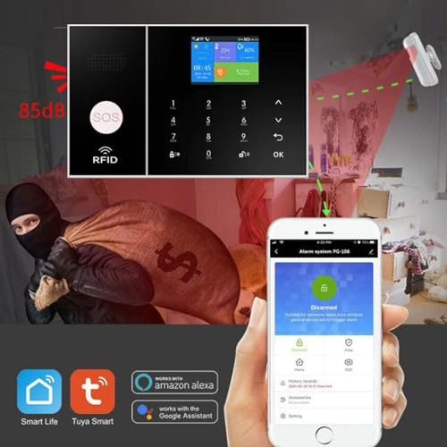 PGST WiFi+GSM/4G Smart Home Security Alarm Kit