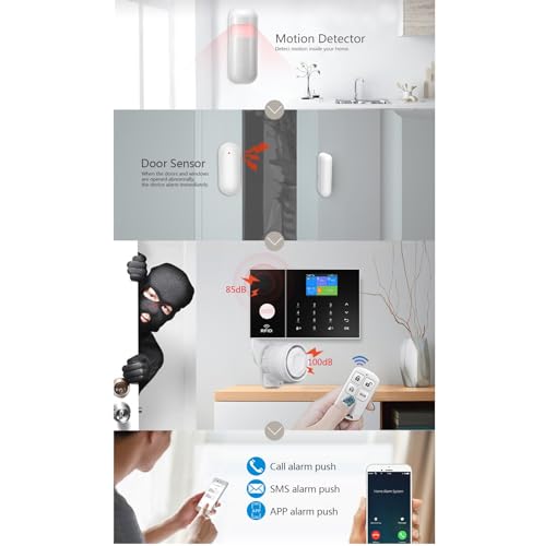 PGST WiFi+GSM/4G Smart Home Security Alarm Kit