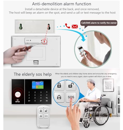 PGST WiFi+GSM/4G Smart Home Security Alarm Kit