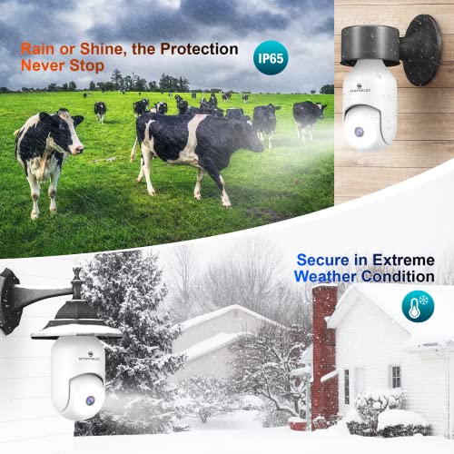 SYMYNELEC 5G Light Bulb Security Camera, Outdoor Waterproof