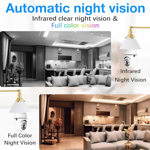 3MP Panoramic WiFi Light Bulb Security Camera
