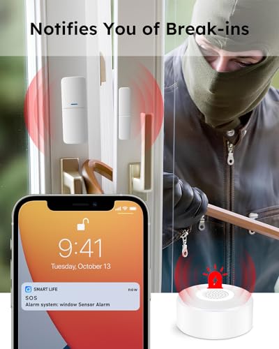 Smart Home WiFi Alarm System 9 Piece Kit