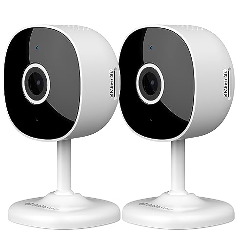Smart Home Security Cameras with 2K Resolution, 2-Way Audio