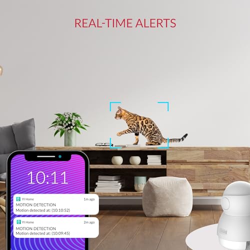 YI 2K Dome Security Camera for Smart Pet Monitoring