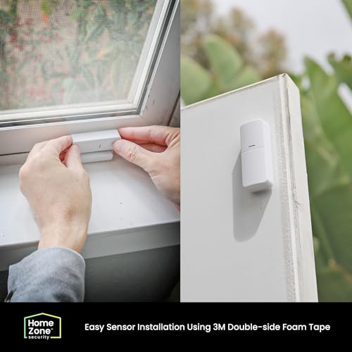 Smart wireless security alarm kit with door/window sensors