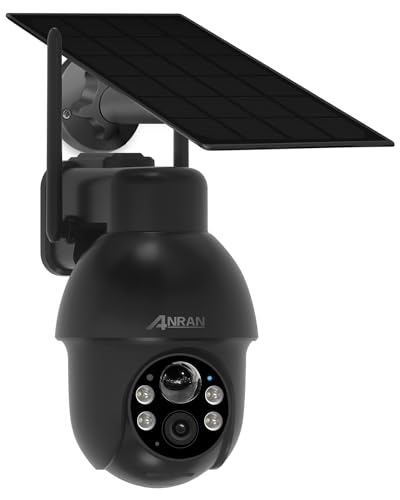ANRAN 2K Outdoor Solar Security Camera with AI Detection