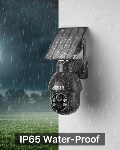 ANRAN 2K Outdoor Solar Security Camera with AI Detection
