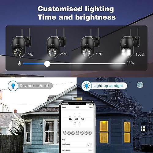 ENSTER 2.5K 4MP PTZ 360° Security Camera Home/Outdoor