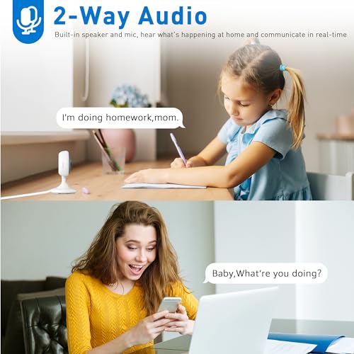 CHIKUK 2K WiFi Security Camera with Smart Siren