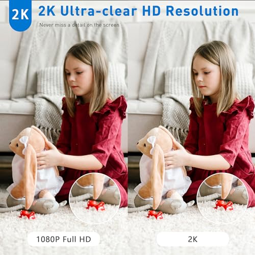 CHIKUK 2K WiFi Security Camera with Smart Siren