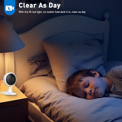 CHIKUK 2K WiFi Security Camera with Smart Siren