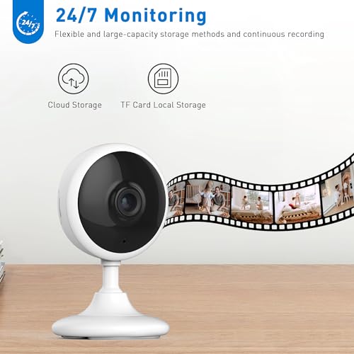 CHIKUK 2K WiFi Security Camera with Smart Siren