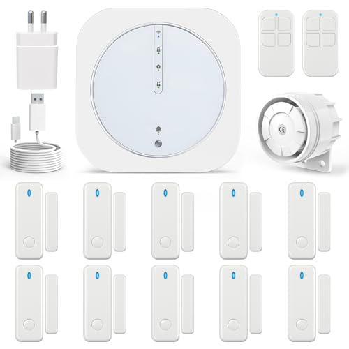 Umeima Home Security Alarm System with Wireless Door Alarms