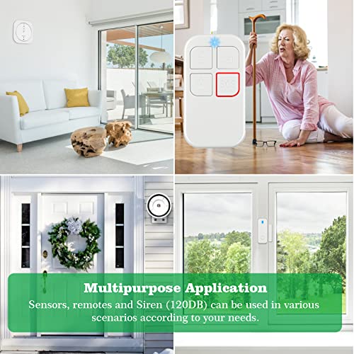 Umeima Home Security Alarm System with Wireless Door Alarms