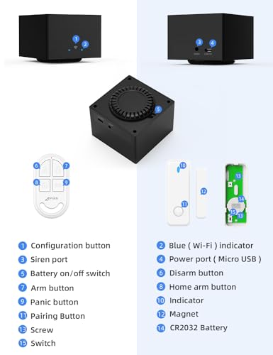 Smart Home Alarm System with Alexa Compatibility