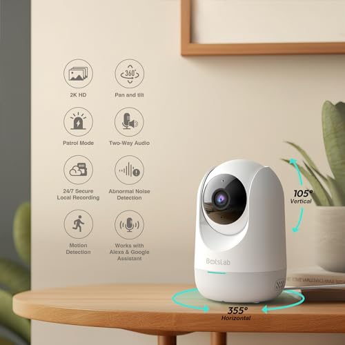 Smart Pan Tilt Camera with Human Detection, Alexa-Compatible