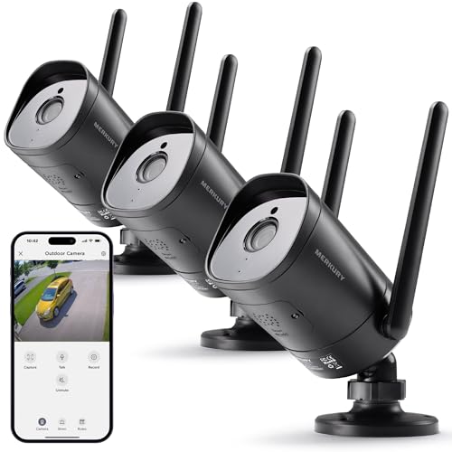 Merkury Smart Outdoor Security Camera - 1080p HD, Wireless