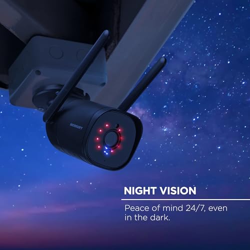 Merkury Smart Outdoor Security Camera - 1080p HD, Wireless