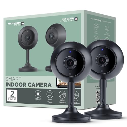 2 Pack Merkury Smart 1080p HD Security Camera