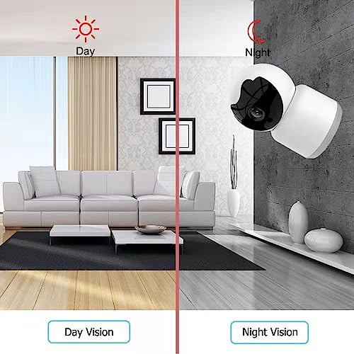Bawofu Smart Home Security Camera with Motion Tracking
