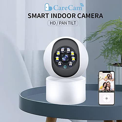 FOUAVRTEL WiFi Indoor Security Camera: 1080P 360° Pan-Tilt