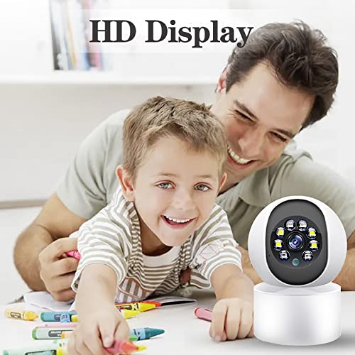 FOUAVRTEL WiFi Indoor Security Camera: 1080P 360° Pan-Tilt