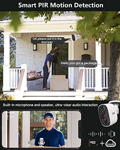 Wireless Outdoor Home Security Cameras with Night Vision