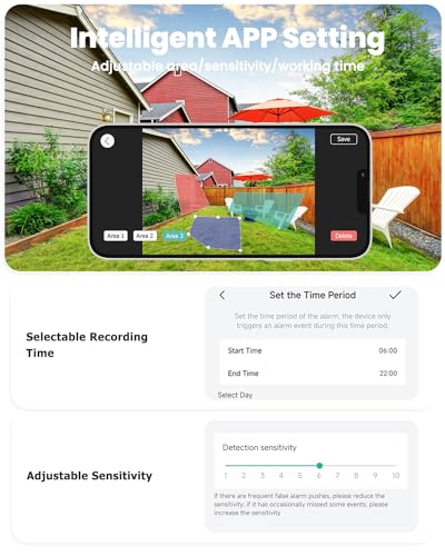 Solar Wireless Outdoor Security Camera with Color Night Vision